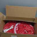 2pcs 5.2 ft Christmas LED Candle Decoration with Flickering Flame, Red Glitter 3D Design, Prelit Outdoor Decor for Yard, Porch, Holiday Party