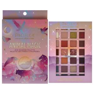 Pacifica Eyeshadow Palette  Animal Magic with Colorful Blendable Shades, Highly Pigmented Mineral Eyeshadow, Talc-Free, Vegan & Cruelty-Free, 0.89 oz (28 Shades) (1 Count (Pack of 1))