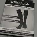 Physix Gear Compression Socks - Best Men & Womens Compression Socks for Circulation, Running, Nurses, Athletic Use Sock Compression, Blood Pressure Socks, Calcetines de Compresion, All, Black, L/ XL