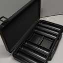 Chunful 300 Pcs Capacity Poker Chip Case 15.8 x 7.9 x 2.4 Inch Empty Poker Chips Holder Black Storage Carrying Case with Full Protection