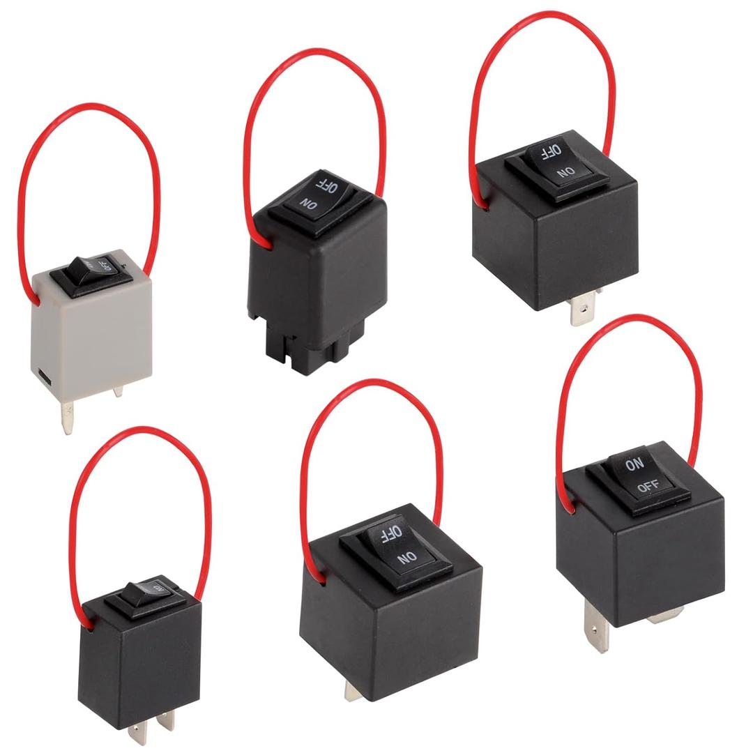 9038 Relay Tester,Fuel Pump Relay Bypass Master Kit for Domestic/Volkswagen/GM/BMW/Chrysler/Audi Replaces# 9036 9037(6 PCS), black