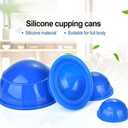 12 Pcs Silicone Massage Cupping Set Vacuum Cupping Acupuncture Cupping Therapy Set Professional Body Massage Cup Set Vacuum Massage Cupping for Pain Relief Muscle Relaxation,Pack of 12