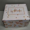 By Madee HEAVYWEIGHT Fancy Disposable Dinnerware Set  175-Piece Ivory and Scalloped Disposable Plates with Rose God Trim, Cutlery & Linen-Feel Napkins, Elegant Nice for Weddings & Party (25 Guests)