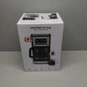 Amazon Basics 12 Cup Drip Coffee Maker with Glass Carafe (1.9 Qt), Auto Shut-off, Auto Pause, Removable Filter Basket, Black & Silver