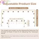 Babenest Over The Table Rod Stand with Clamps Adjustable 47"-98'' Length 10"-40" Height, Metal Flower Hanging Table Arch Stand for Birthday Wedding Party Baby Shower Halloween Christmas Decor (Gold)