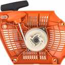 455 Recoil Starter Assembly & Repair Kit for Husqvarna 455 Rancher 460 461 Chainsaws, Includes Recoil Pulley Spring Set, Hand Grip, Rope, 537284201 Replacement