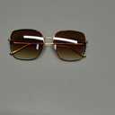 SOJOS Trendy Oversized Square Metal Frame Sunglasses for Women Men Retro Big Flat Lens UV Protection Sunglasses SJ1146