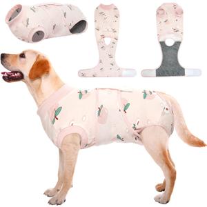 Kuoser Recovery Suit for Dogs Cats After Surgery, Professional Pet Recovery Shirt Dog Abdominal Wounds Bandages, Substitute E-Collar & Cone,Prevent Licking Dog Onesies Pet Surgery Recovery Suit, 2XL