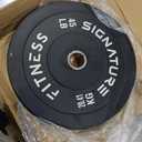 Olympic Rubber Barbell Bumper Plates for Strength Training and Weight Lifting, 45LB (Single)