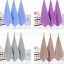 Coral Fleece Cleaning Dish Towel Set-12 x 12 Inch Gentle Coral Fleece Kitchen Cleaning Cloth Use Waxing Polishing & Clean Rags with Lint Free & Streak Free for Car