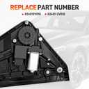 Left Front Power Window Regulator Driver Side (LH) Compatible with Hyundai Veloster 1.6L 2012 2013 2014 2015 2016 2017, Electric Window Regulator with Motor, Replace# 824012V010 82401-2V010
