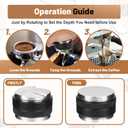 58mm Espresso Tools Coffee Distributor and Tamper Leveler, WDT Tool, Magnetic Dosing Funnel and Puck Screen with Remover, Espresso Accessories Kit Fits 58mm Portafilters and Espresso Machines