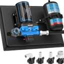 Kohree RV Water Pump 12V DC 5.5GPM 55PSI and 0.75L 125PSI Pre-Pressurized Accumulator Tank, Quiet RV Water Pump and Accumulator Tank System for RV Camping, Boat, Kitchen, Bathroom