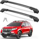 Tuyoung 300lbs Lockable Roof Rack Cross Bars Compatible with Honda Passport 2019 2020 2021 2022 2023 2024 2025 with Raised Rails Aluminum Roof Rails Crossbars Cargo Bars Canoe Rooftop Cargo Luggage
