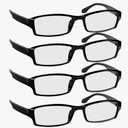 TruVision Readers Reading Glasses, Comfort Spring Hinges for Men and Women, 9501HP. +2.25