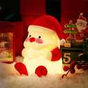 VUIAIUEIA Rechargeable LED Christmas Gift Night Light - 3 Level Dimmable Touch Lamp for Nursery and Kids Room Decor - Perfect Sleep Aid and Gift