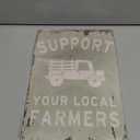 New Tin Sign Metal Sign Support Your Local Farmers Funny Truck Coffee Cups Vintage Bar Poster Style Pub Bar Decor for Outdoor & Indoor 8"x12"