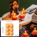 2 Pcs Pumpkin Silicone Chocolate Mold 3D Fall Halloween Chocolate Molds Thanksgiving Cake Pan Autumn Harvest Theme Candy Baking Soap Candle Molds for Home Party Decor