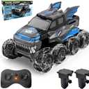YOLOPLUS+ Amphibious Remote Control Car 8WD RC Monster Truck, 2.4GHZ 1:16 Waterproof All-Terrain Off-Road RC Cars Toys, Pool Toys Gifts for Boys and Girls Age 8-12, Blue