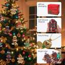 2 x Christmas Decorations Tree Hanging Double Sided Plastic Christmas Tree Decorations 24pcs Winter Themed Merry Christmas Party Ornaments Hanging Sign Photo Prop for Holiday Xmas Decor