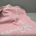 GarveeHome Scalloped Bow Rug for Living Room, Solid Pink Rug for Dorm, Washable Rugs 5x7 Soft Low Pile Non Slip Scalloped Rugs for Nursery College Bedroom Decor Kids Room Playroom