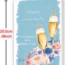 3 x Happy Anniversary Card For Son and Daughter-in-Law,Wedding Gifts, Eco-Friendly with Premium Envelope 5.3in x 8in