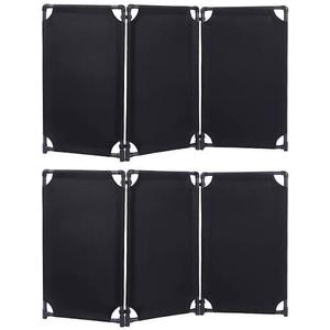 Kanayu 3 Panels Safety Barricade 5.8FT Caution Sign PVC Frame Folding Security Gate Portable Privacy Fence High Visibility Barricade Foldable Caution Symbol Crowd Control Restricted Area