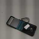 YQODSZ for Motorola Razr 2023 Case with Card Holder [Crossbody & Hand Strap] Classic Retro PU Leather Flip Cover Card Slot Magnetic Closure Women Men Flip Protective Case for Moto Razr 2023 Green