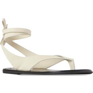 VorisVina Ankle Strappy Thong Sandals for Women Cute Suede Flat Sandals Ladies Summer Dressy Beach Flip Flops Sandals, 8.5