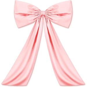 Bow Decor Large Bow for Room, Coquette Giant Ribbon Tie for Birthday Party Backdrop Wall Decor(Pink,24 x 36 Inches)