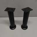 Uxcell 2 Pcs 7.09-11.82 Inch Adjustable Height Table Legs, Carbon Steel Bed Legs Replacement, Adjustable Furniture Feet for Bed Cabinet Chair, Black
