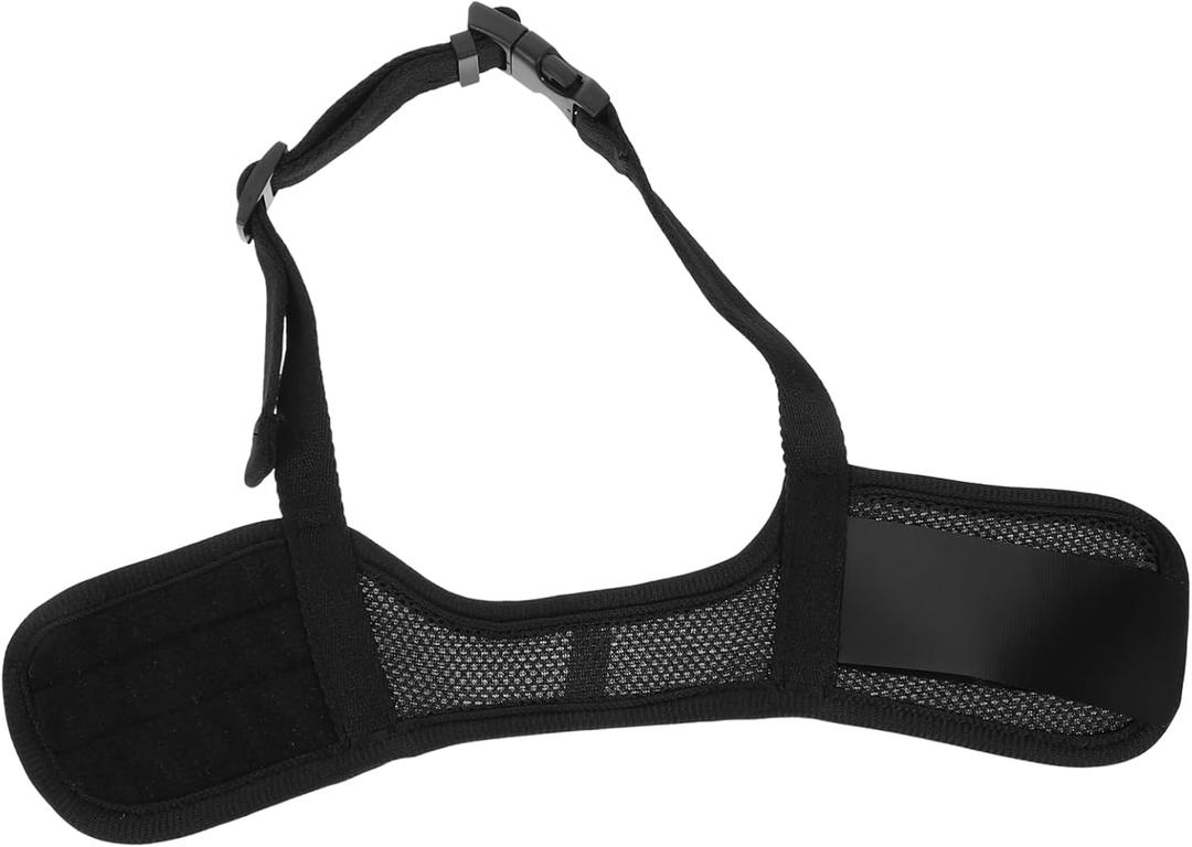 Comfortable Dog Muzzle Dog Mouth Cover Breathable Protector for Large Dogs (36.5X7.8X0.5CM)