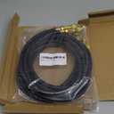 KlenzMate Upgraded 1/4" A2L Refrigerant Hose,72", Compact Ball Valve Refrigerant Hose Kit with Color-Coded Wrench, A2L HVAC Hose for R-1234YF, R-134A, R-410A, 1/4" x 1/4" Flare Fittings (Pack of 3)