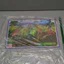 Tot Talk Roar Dinosaurs Educational Placemat for Kids – Made in USA – Durable, Double-Sided, Dinosaur placemat with Animal Facts, Coloring & Multilingual Names– Waterproof Wipeable, 17.5” x 11.5”