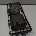 NESOMI Shower Caddy Adhesive Shower Organizer 7-Pack, Rustproof Stainless Steel Bathroom Shelves, Large Capacity No-Drill Rack Storage Accessories with Soap Dish Toothbrush Holder &24 Hooks Home Decor (7-Piece Set, Black)