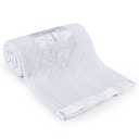 Booulfi Baby Blankets Neutral Cross Embroidered Blankets for Boys Girls White Newborn Baby Baptism Christening Blanket,Satin Border Nursing Shawl Cover Size 36x50