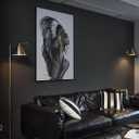 Safiyya Black Peel and Stick Wallpaper 984.2"x17.7"