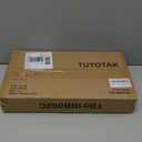 TUTOTAK Small Side Table, Narrow End Table, Skinny Sofa Table, Slim Nightstand, Couch Table, Living Room, Bed Room, Pure Brown TB01BB062C (2-Tier7.9"D x 15.8"W x 22.5"H)