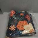 DUKINO 3x5 Area Rug, Floral Rugs for Living Room, Lightweight Non Slip Washable Rug, Indoor Low Pile & Non-Shedding Boho Design Rugs for Bedroom, Living Room, Dining Room, Black