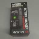 NOCO GENIUS1: 1A 6V/12V Smart Battery Charger  Automatic Maintainer, Trickle Charger & Desulfator with Overcharge Protection & Temperature Compensation  for Lead-Acid & Lithium Batteries