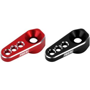 INJORA 25T Servo Horn Upgrade Accessories for 1/18 TRX4M Stock Servo(Black & Red)
