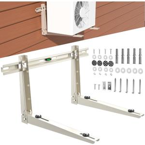 Mini Split Wall Mounting Bracket, Heavy-Duty Wall Bracket for 9000 Btu to 36000 Btu Outdoor Ductless Minisplit Air Conditioner AC Heat Pump Systems, Max 490 Lb Capacity