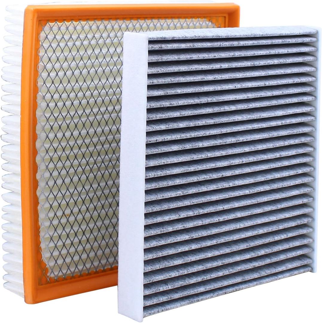 Engine Air Filter and Cabin Air Filter Combo Set for Chrysler 200 V6 3.6L 2011-2014, Dodge Avenger V6 3.6L 2011-2014, Journey V6 3.6L 2011-2018