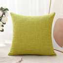 2 x OTOSTAR Linen Throw Pillow Cover Set of 1 Decorative Square Pillowcases Cushion Covers 16x16 Inch for Home Decor Sofa Bedroom Car 40 x 40CM Sage Green