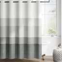 jinchan Hookless Shower Curtain Ombre Cloudy Grey Striped No Hook Shower Curtains for Bathroom Gradual Color Waterproof Fabric Minimalist Design Modern Neutral 70x72 inches