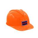 Nicky Bigs Novelties Adult Womens Plastic Novelty Construction Helmet Orange Engineer Hard Hat Road Worker Costume Theme Prop