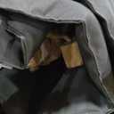 SUNCREAT Double Outdoor Hammock with Stand, Two Person Cotton Rope Hammock with Polyester Pad, Dark Gray