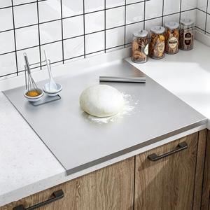 35.4"x22.8" Extra Large 304 Stainless Steel Chopping Board with Lip