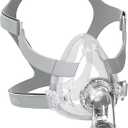 CPAP Mask,CPAP Full Face Mask Silicone Mask CPAP Mask Cover Includes Cushion,Headgear,Frame,Elbow-Universal Replacement Set Suitable for Various Models of CPAP Machines - Medium