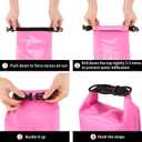 Boat First Aid Kit Waterproof, WELL-STRONG Marine Emergency Kit with Roll Top Dry Bag for Boating Fishing Kayaking Water-Resistant Contents for Camping & BeachPink